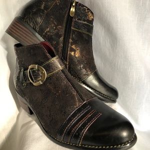L'Artiste Spring Step "Georgiana" Leather Booties - NWOB Price Drop!